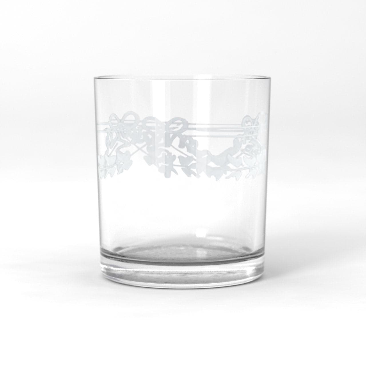 Antik tumblerglas med dekor 25 cl